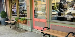 Libby Beans Storefront with bench
